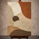 Terracotta Balance Minimalist Wall Art Canvas Print