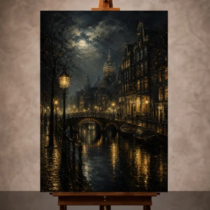Cinematic Cityscapes wall art print for elegant interiors