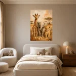 Safari Friends Kids Room Wall Art Canvas Print - Image 11
