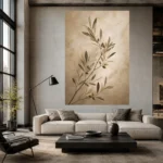 Olive Branch Living Room Wall Art Canvas Print - Image 11