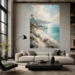Coastal Ocean View Living Room Wall Art Canvas Print - Image 11