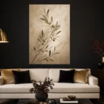 Olive Branch Living Room Wall Art Canvas Print - Image 5