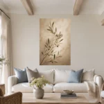 Olive Branch Living Room Wall Art Canvas Print - Image 6