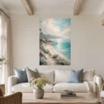 Coastal Ocean View Living Room Wall Art Canvas Print - Image 6
