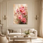 Pink Orchid Living Room Wall Art Canvas Print - Image 7