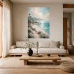 Coastal Ocean View Living Room Wall Art Canvas Print - Image 8