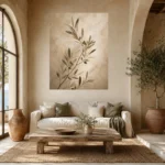 Olive Branch Living Room Wall Art Canvas Print - Image 9