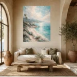 Coastal Ocean View Living Room Wall Art Canvas Print - Image 9