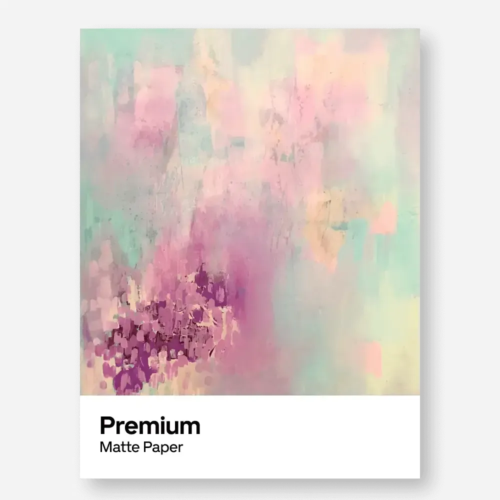 Premium matte paper poster fine art print surface