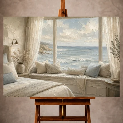 Coastal Bedroom Wall Art wall art print for elegant interiors