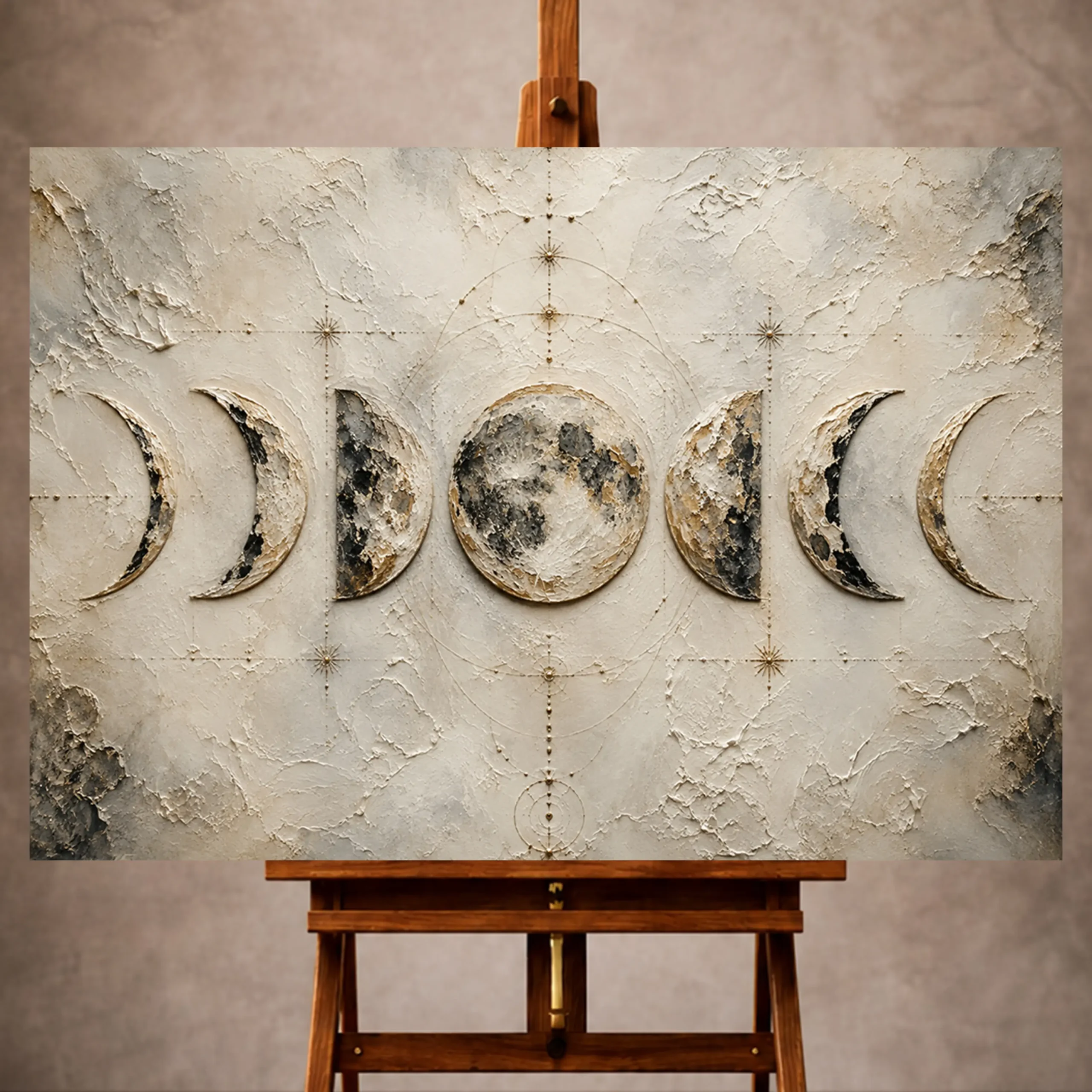 _Yatay MocupPage 1 Moon Phase Wall Art wall art print for elegant interiors