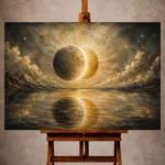 Sun and Moon Wall Art wall art print for elegant interiors