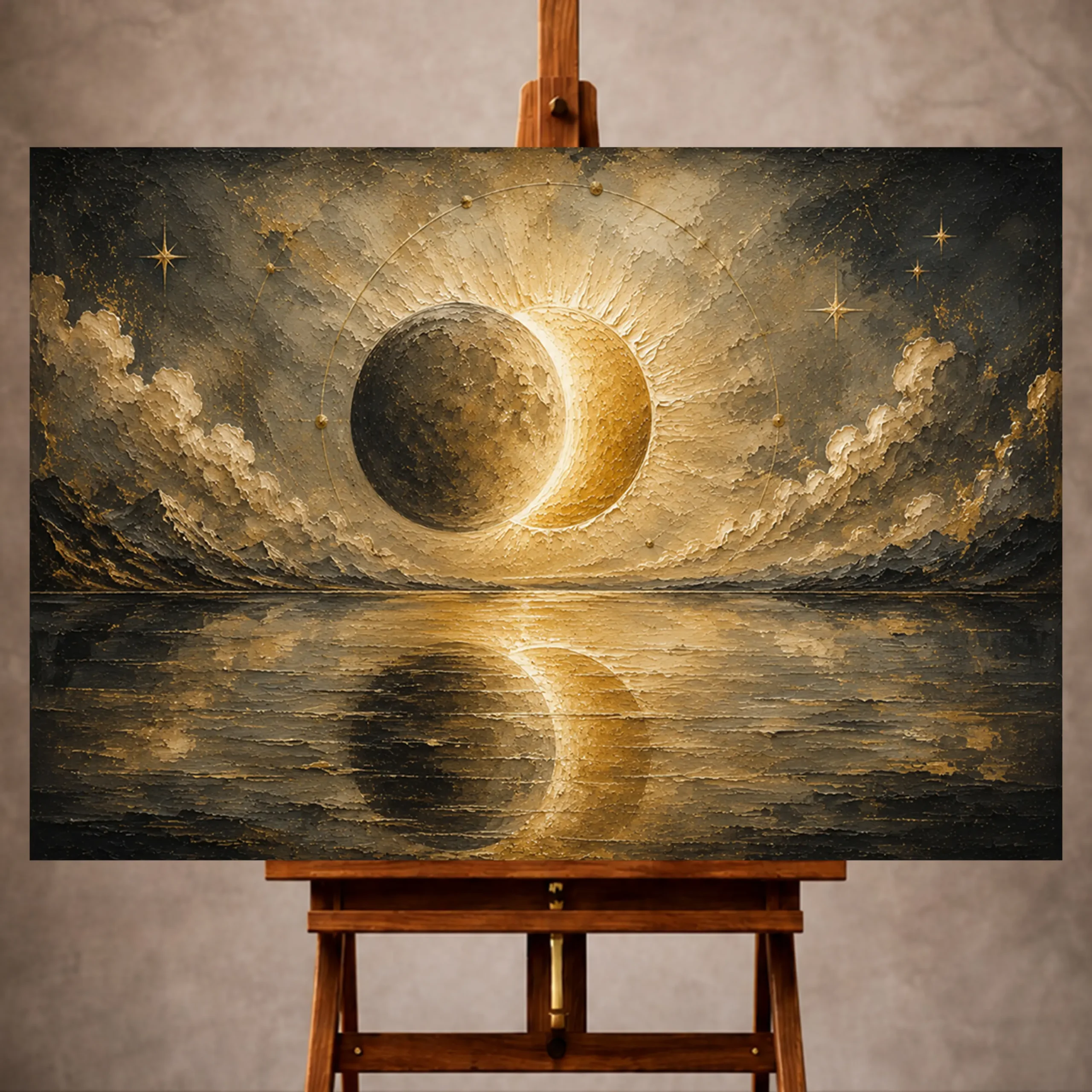 _Yatay MocupPage 1 Sun and Moon Wall Art wall art print for elegant interiors