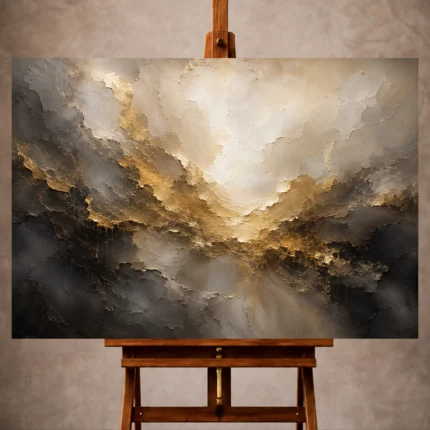 Gold Abstract Wall Art wall art print for elegant interiors
