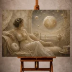 Celestial Feminine Wall Art wall art print for elegant interiors