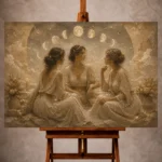 Celestial Feminine Wall Art wall art print for elegant interiors