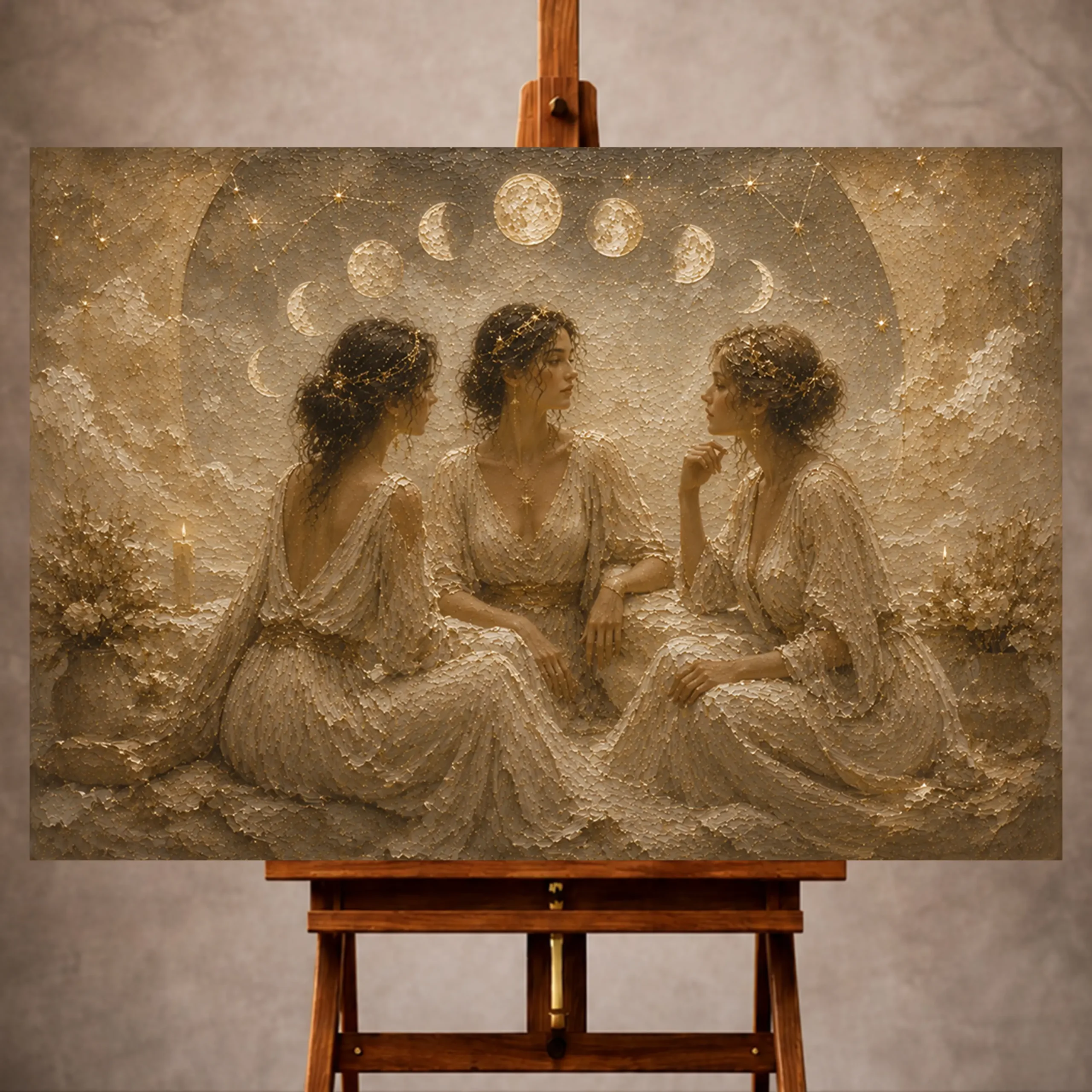 _Yatay MocupPage 1 Celestial Feminine Wall Art wall art print for elegant interiors