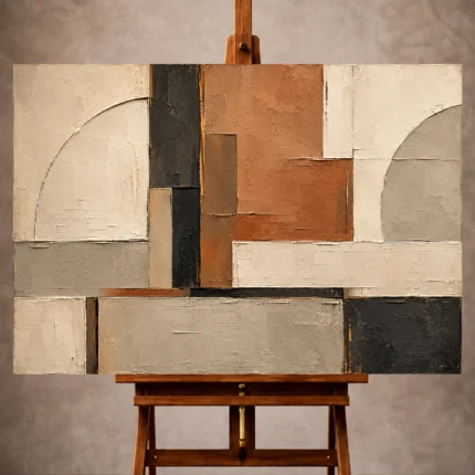 Geometric Abstract Wall Art wall art print for elegant interiors