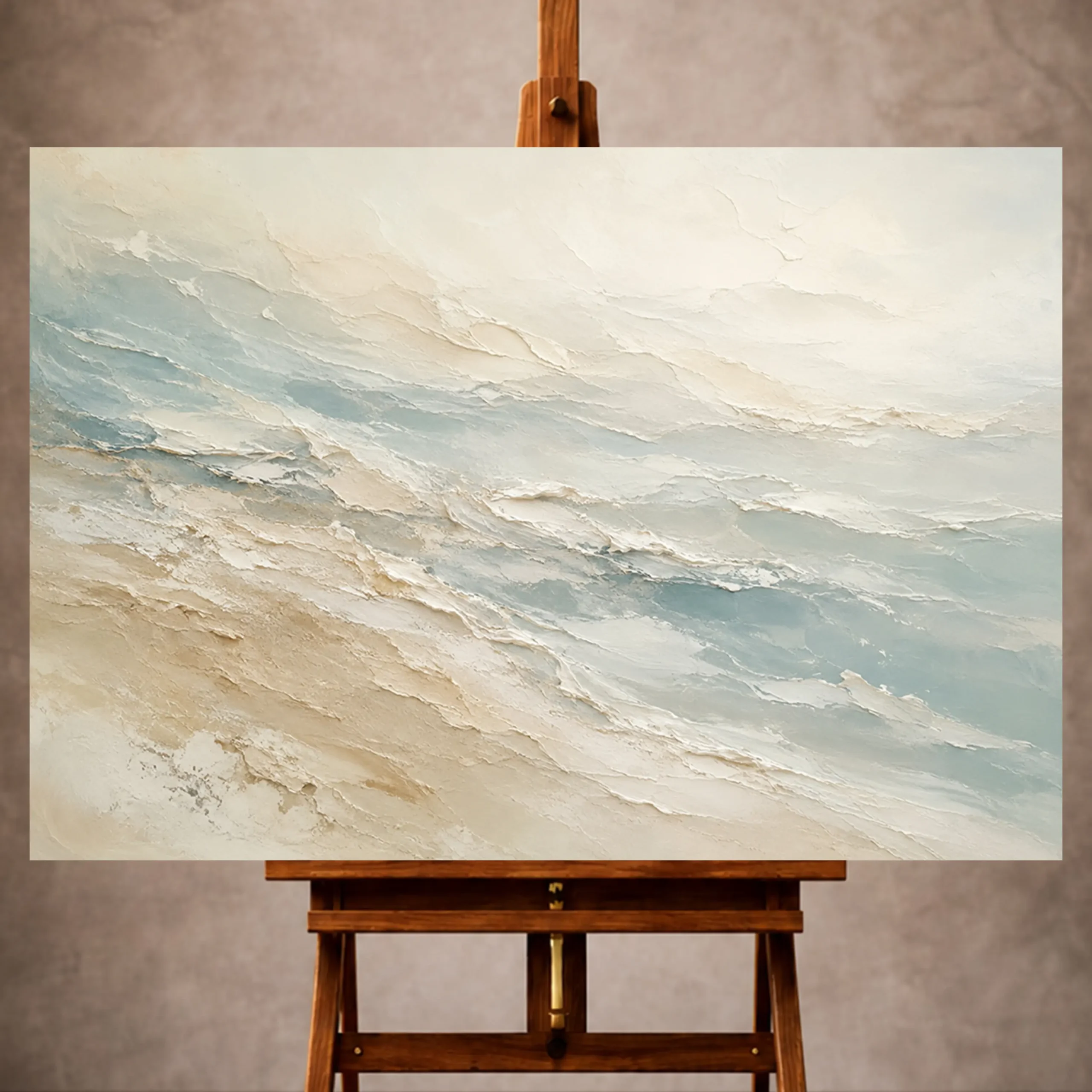 _Yatay MocupPage 1 Seafoam Horizon Fluid Abstract Wall Art Canvas Print