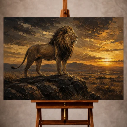 Lion Wall Art wall art print for elegant interiors