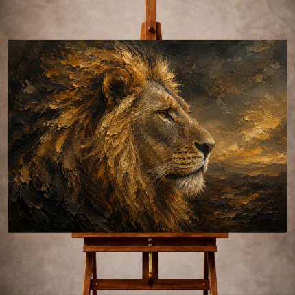 Lion Wall Art wall art print for elegant interiors