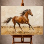 Sunset Horse Trio Horse Wall Art Canvas Print