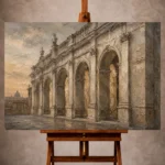 Classical Architecture Wall Art wall art print for elegant interiors