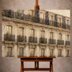 Parisian Architecture Wall Art wall art print for elegant interiors