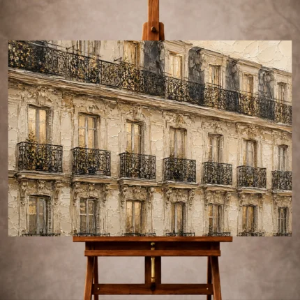 Parisian Architecture Wall Art wall art print for elegant interiors
