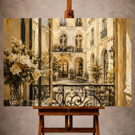 Parisian Architecture Wall Art wall art print for elegant interiors