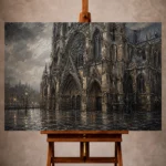 Gothic Architecture Wall Art wall art print for elegant interiors