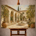 Mediterranean Architecture Wall Art wall art print for elegant interiors
