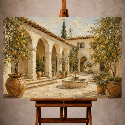 Mediterranean Architecture Wall Art wall art print for elegant interiors