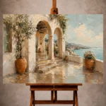 Mediterranean Architecture Wall Art wall art print for elegant interiors