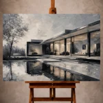 Modern Architecture Wall Art wall art print for elegant interiors