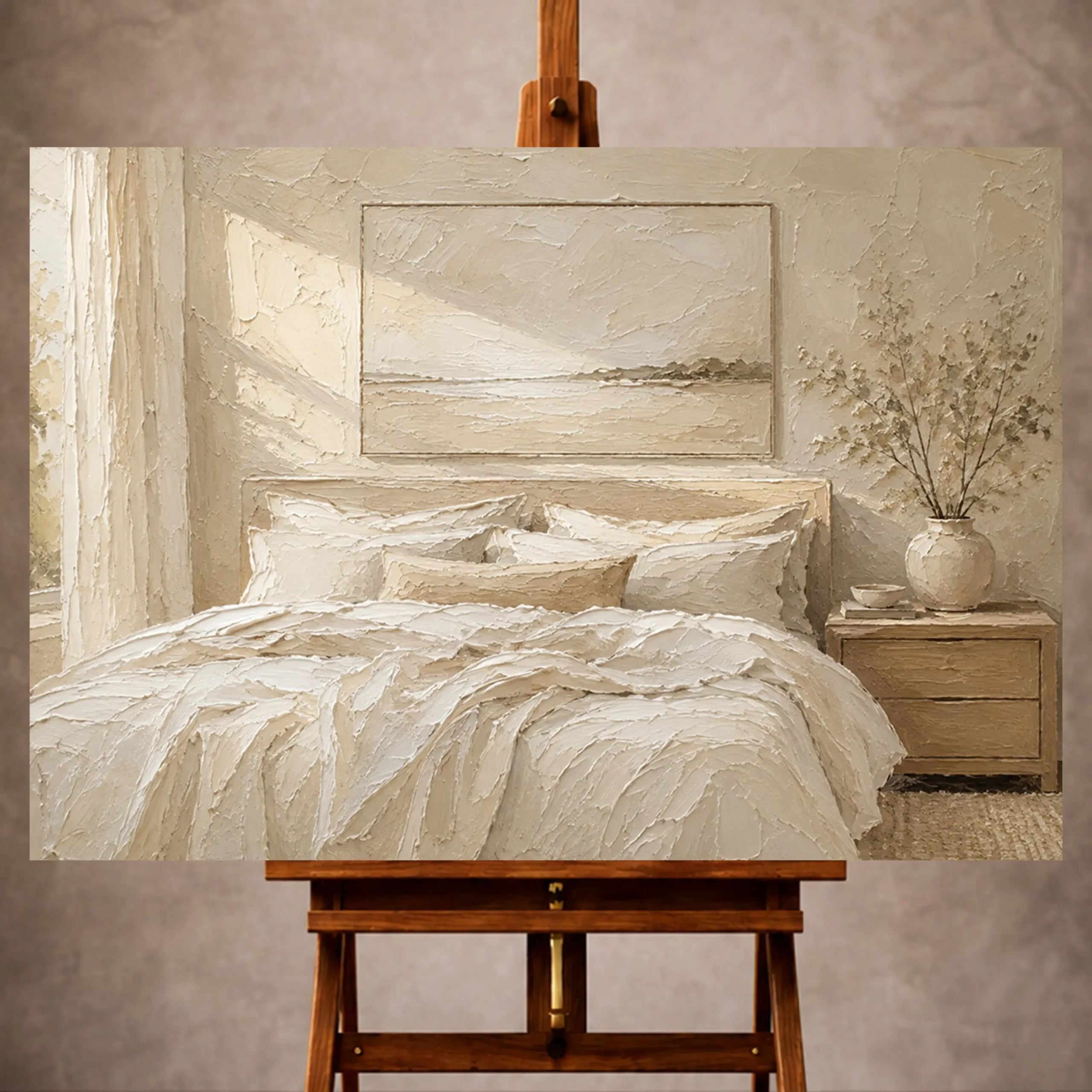 _Yatay MocupPage 1 Serene Neutral Bedroom Wall Art wall art print for elegant interiors