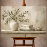 Serene Neutral Bedroom Wall Art wall art print for elegant interiors