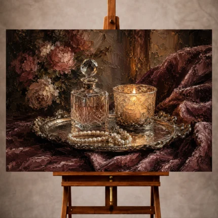 Romantic Bedroom Wall Art wall art print for elegant interiors