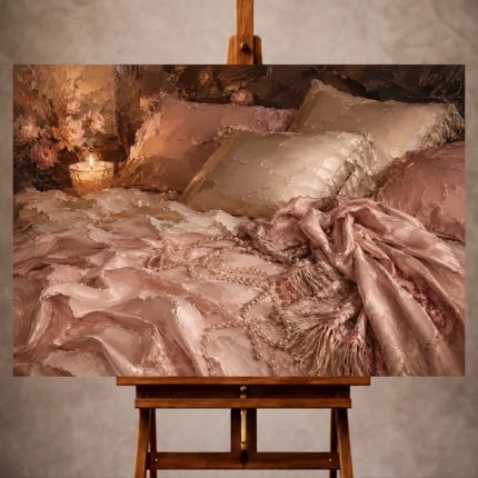 Romantic Bedroom Wall Art wall art print for elegant interiors