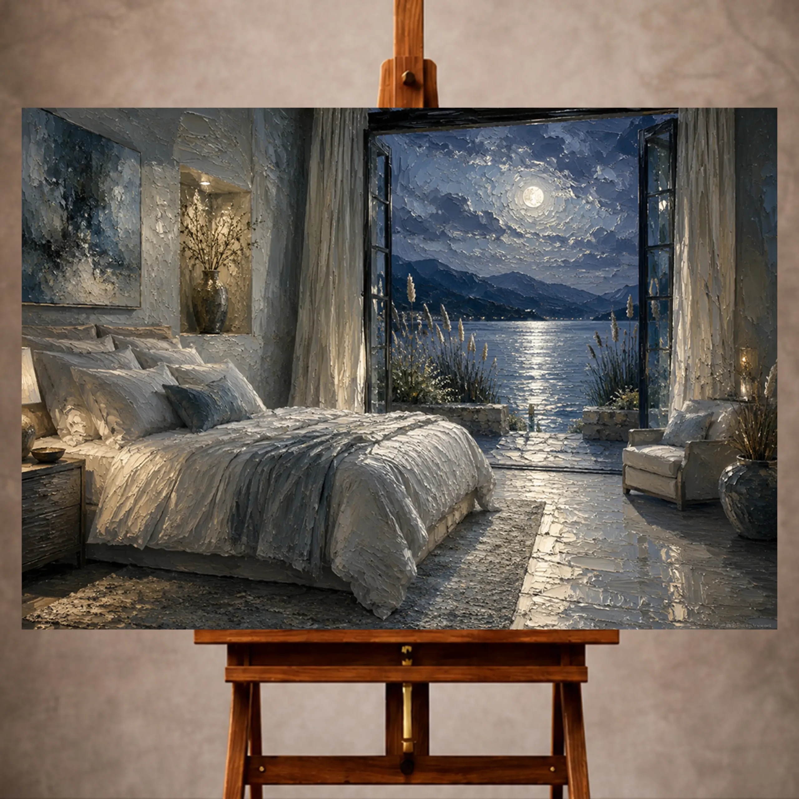 _Yatay MocupPage 1 Moonlit Bedroom Wall Art wall art print for elegant interiors