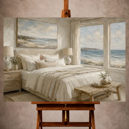 Coastal Bedroom Wall Art wall art print for elegant interiors