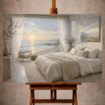 Coastal Bedroom Wall Art wall art print for elegant interiors