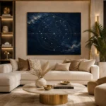 Celestial Sphere Chart Constellation Wall Art Canvas Print - Image 11