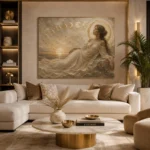 Lunar Tide Muse Celestial Feminine Wall Art Canvas Print - Image 11
