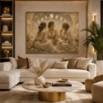 Moon Sisters Celestial Feminine Wall Art Canvas Print - Image 11