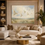 Flying White Doves Bird Wall Art Canvas Print - Image 10