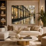 Covered Passage Parisian Architecture Wall Art Canvas Print - Image 10