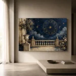 Moonlit Terrace Zodiac Wall Art Canvas Print - Image 12
