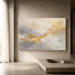 Aureate Cloudscape Gold Abstract Wall Art Canvas Print - Image 11