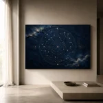 Celestial Sphere Chart Constellation Wall Art Canvas Print - Image 12